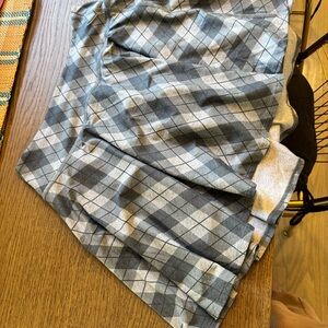 Beyond Yoga Gray Argyle Tennis Skort